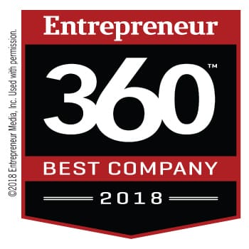 Entrepreneur 360 Best Company Award Logo